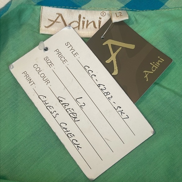 NWT Vintage Adini Lined Skirt Cotton Lite Full India Size L2 NWT - Picture 3 of 4